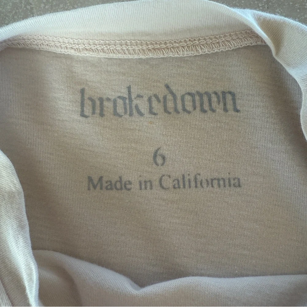 Brokedown Clothing Birthday Girl Graphic Tee Pink Size 6 USA